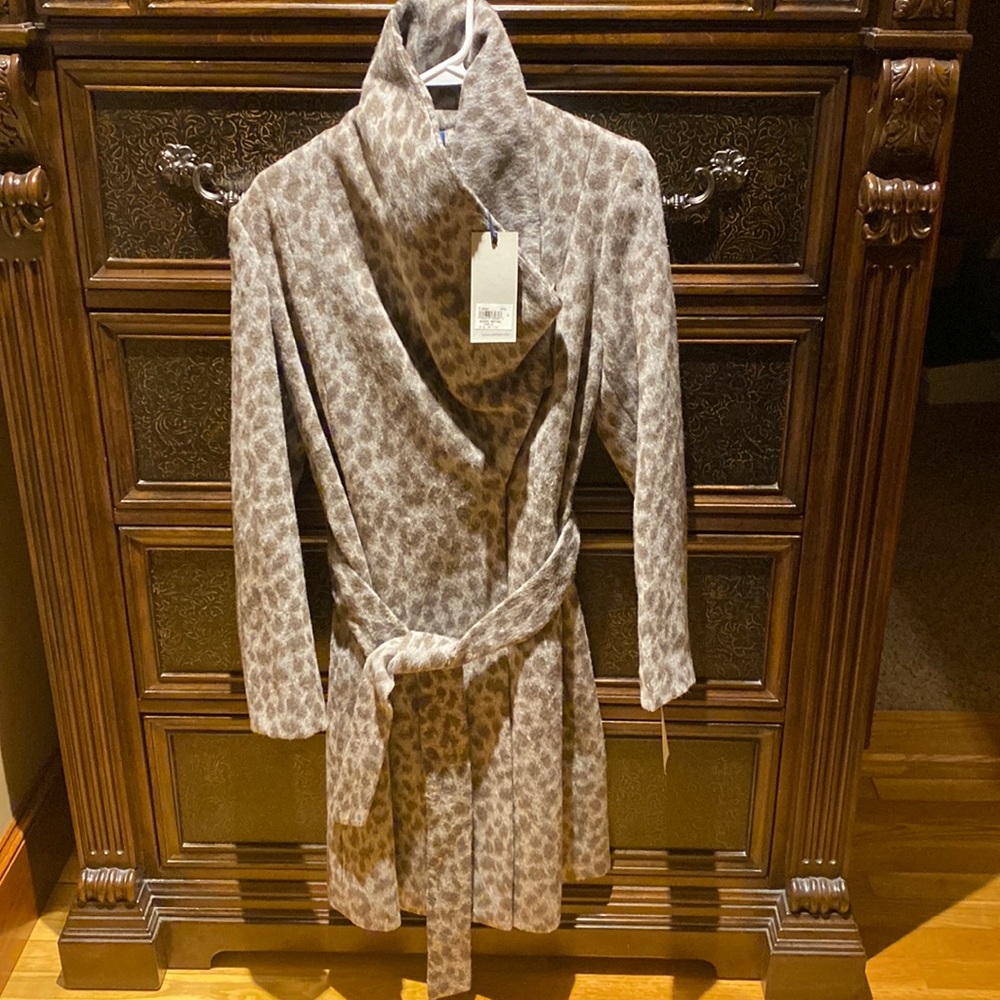 Cole Haan Wool Wrap Coat